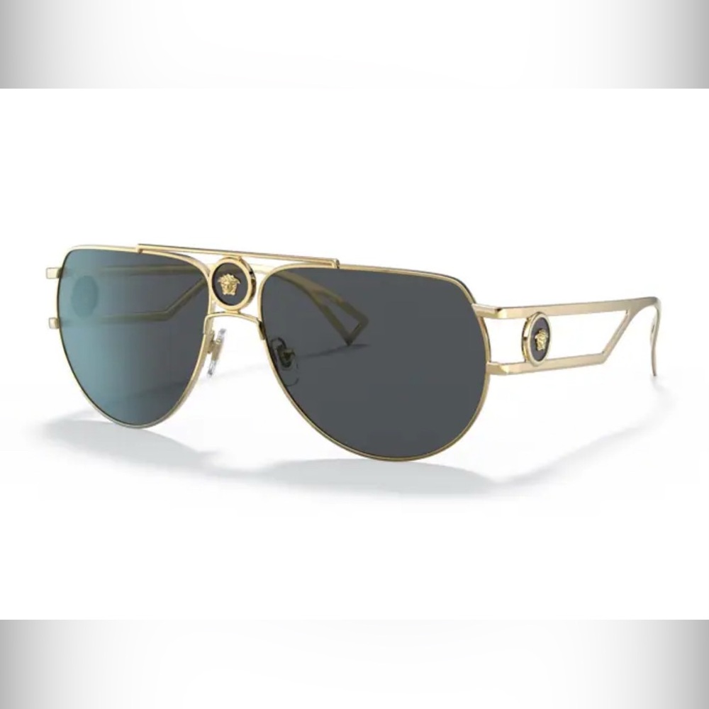Authentic Versace Gold and Black Sunglasses - Picture 6 of 11